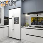 Small Kitchen Apartment Melamine Kitchen Cabinet Door with Contemporary Design