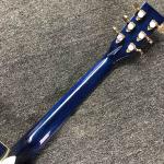 Custom OM Body Acoustic Electric Guitar Real Abalone Inlays Ebony Fingerboard