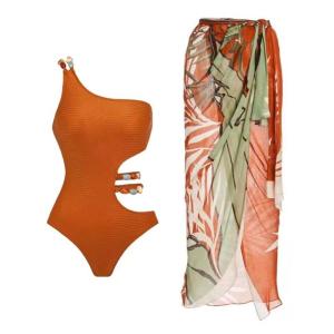 Wholesale Summer Chic Three Piece Swimwear High Elasticity / Wire Free Comfort from china suppliers