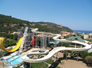 Wholesale Above ground pool water slide for family interacetive water fun in aqua park from china suppliers