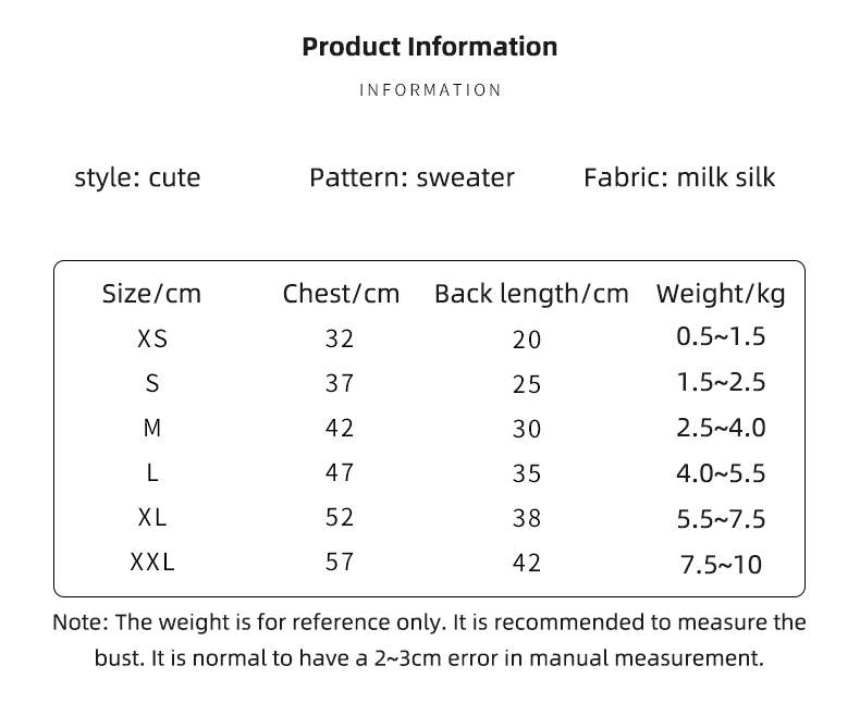 Soft Polyester Fiber Pets Wearing Clothes 32cm Warm Dog Coats