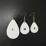 Creative Easter Bunny Egg Sublimation MDF Blanks Oval Shape Earrings