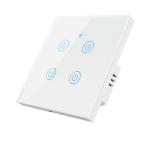86x86mm 3 Gang Touch Dimmer Switch Alexa Glass Smart Switch Three Gang