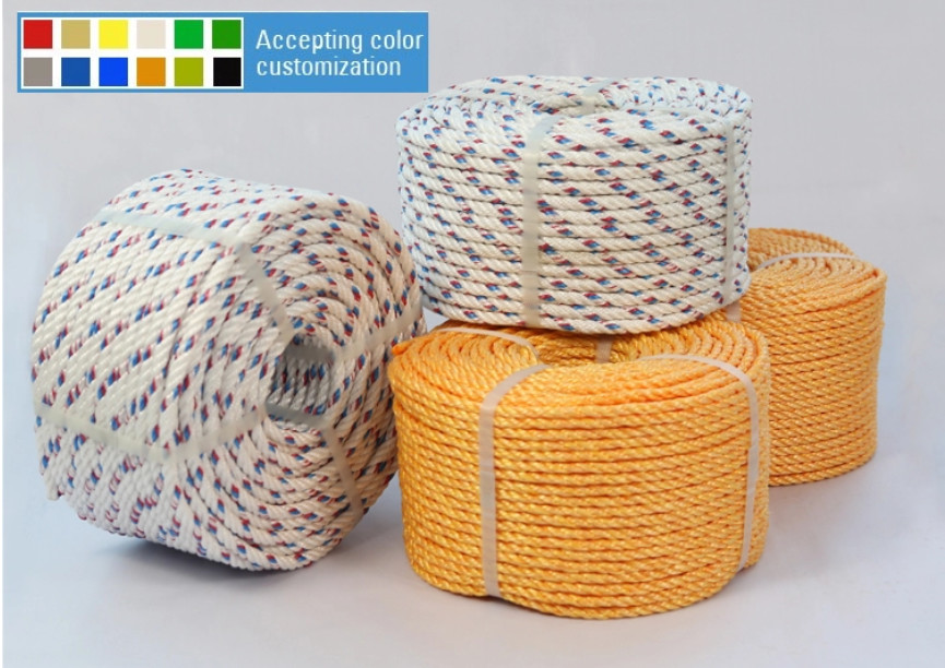 High Strength Mooring Polyester Marine Rope Water Absorbing