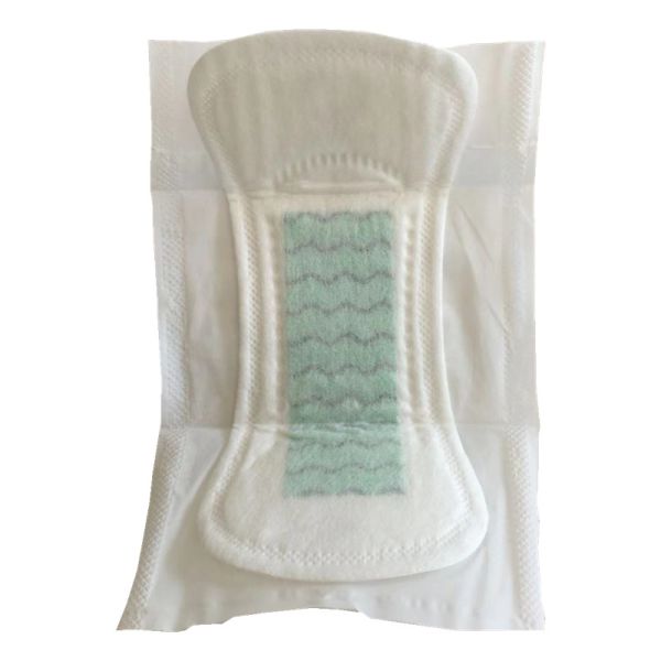 SAP Fluff Pulp Cotton Panty Liner Mesh Top Sheet 360 Degree Tightly Wrapped