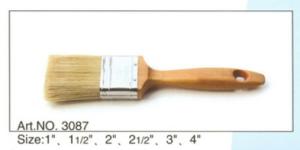 Wholesale Wooden handle pure natural bristle Chinese bristle synthetic mix paint brush No.3087 from china suppliers
