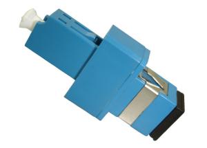 Wholesale Plastic Single Mode Fiber Optic Hybrid Adapter LC To SC Simplex Blue Housing from china suppliers