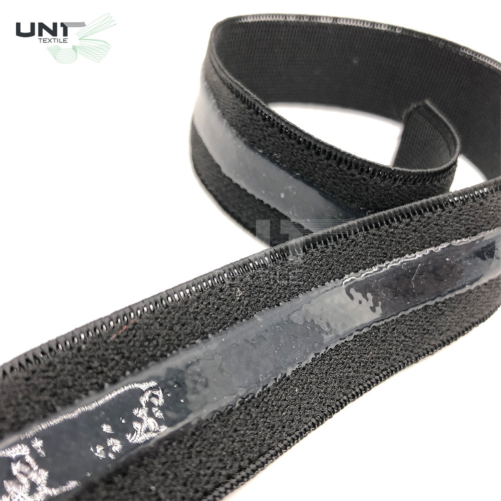 Non Slip Garments Accessories Eastic Bra Straps Polyester Binding Jacquard Shoulder