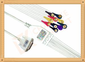 Wholesale Nihon Kohden Ecg Monitor Cable One Piece Ecg Cable With Screws Snap IEC from china suppliers