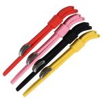 OEM Curved End Silicone Watch Band , Silicone Watch Straps 18mm