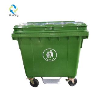 Wholesale Plastic Waste Container Garbage Container Wast Bin 1100L Food &amp; Beverage Shops Restaurant 3 Years Hotels Online Support from china suppliers