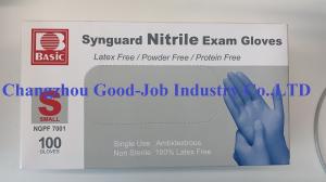 Wholesale EN455 ASTM D6319 Nitrile Medical Powder Free Examination Gloves from china suppliers