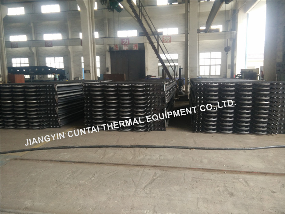 Steel Welded HH Square Fin Tube For Waste Heat Recovery SA192 SMLS Tube Material