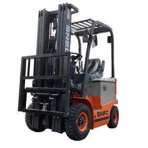 Wholesale Adjustable Cab 1.5t Electric Pneumatic Tire Lift Truck With 3 Stage Mast And 5m Lifting Height from china suppliers