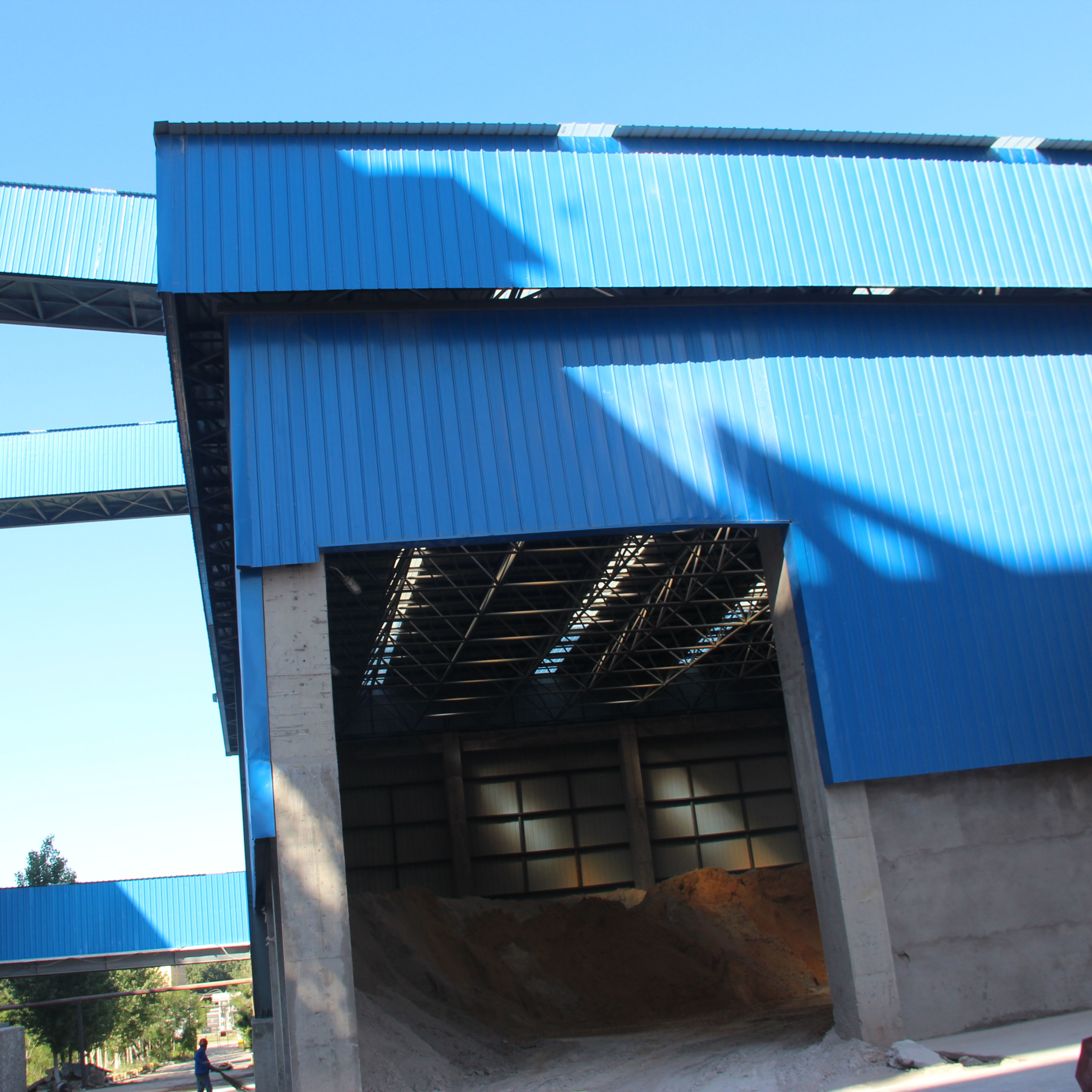 Custom Structural Steel Warehouse 50mm Prefabricated Workshop Sheds