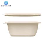 Ovenable Paper Food Tray With Lid 540ml Sugarcane Bagasse Matrial