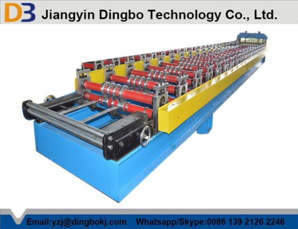 Touch Screen Roofing Corrugated Sheet Roll Forming Machine With Hydraulic
