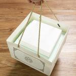 FSC Extra Wide Base Large Bakery Takeaway Paper Bags White For Cake Box