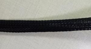 Wholesale Black Mesh Tube Net Plastic Sleeve For Flexible Wire Cable , Black Flame Retardant Braided Sleeves from china suppliers