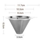 Reusable Coffee Filter Stainless Steel Holder Metal Mesh Funnel Baskets Coffee