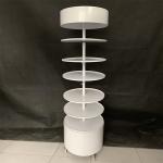 Width 600mm Height 1810mm Rotating Display Rack , Round Metal Display Stand