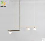 G9 Postmodern Luxury Pendant Light Copper Glass For Home Hotel