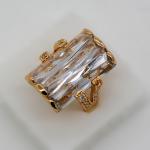 New design rectangle AAA+ Swiss Cubic Zircon jewelry gift woman ring fashion