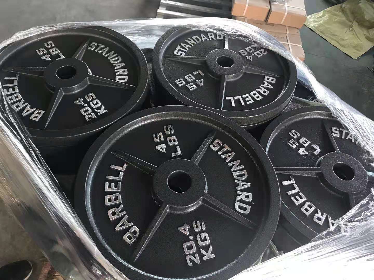 Wholesale High Quality Free Weight Training Cast Iron Standard Weight Plates