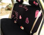 10pcs car seat cover hello kitty auto car cushion black color car supplies