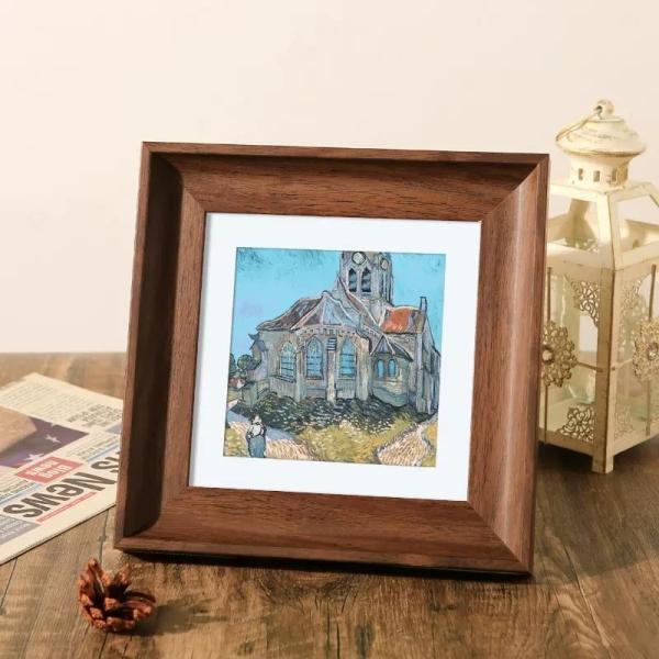 Modern Small Wooden Picture Frames MDF Wooden Wall Art Floater Frame For Home