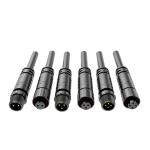 Nylon Coated M8 Waterproof Male Female Connector Smart Agricultural Machine