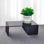 Wholesale U-Shaped Acrylic Display Stand , Black Acrylic Display Rack For Home