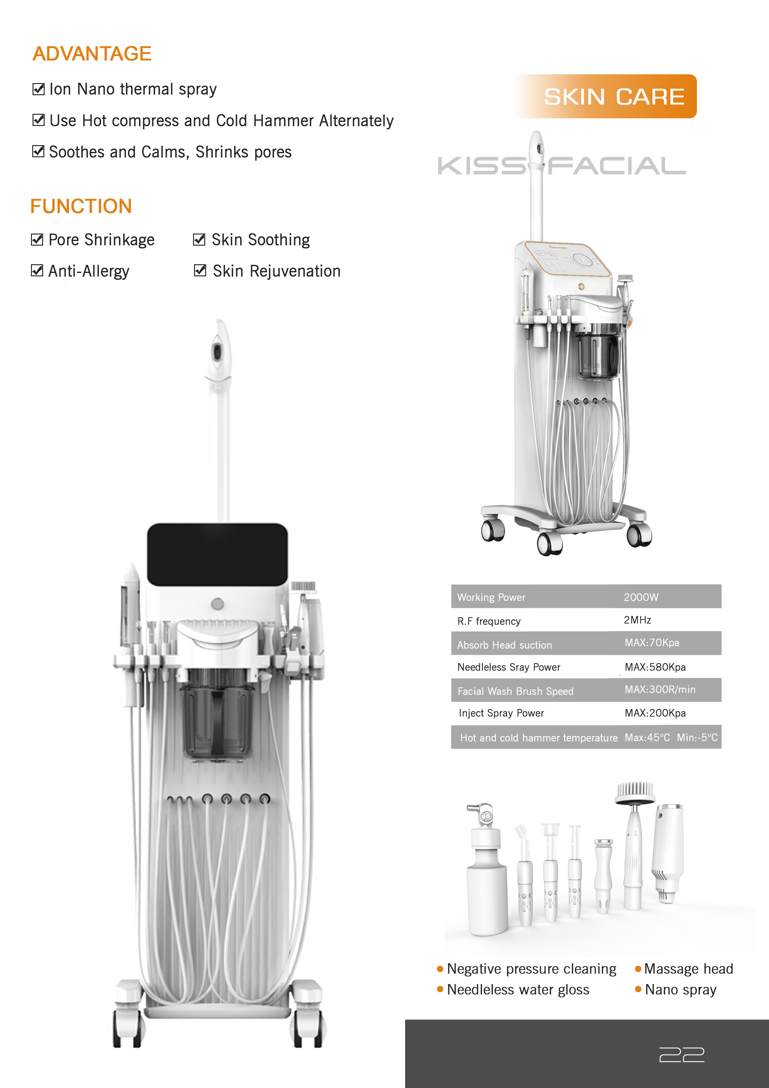 7 In 1 Water Oxygen Jet Peel Machine Hydrafacial Skin Whitening Facial Deep Cleansing