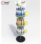 4 - layer Flooring Round Shape Metal Display Rack For Monster Energy Drinks