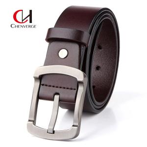 Wholesale Genuine Leather Reversible Metal Buckle Belt Cowhide For Business Meeting from china suppliers