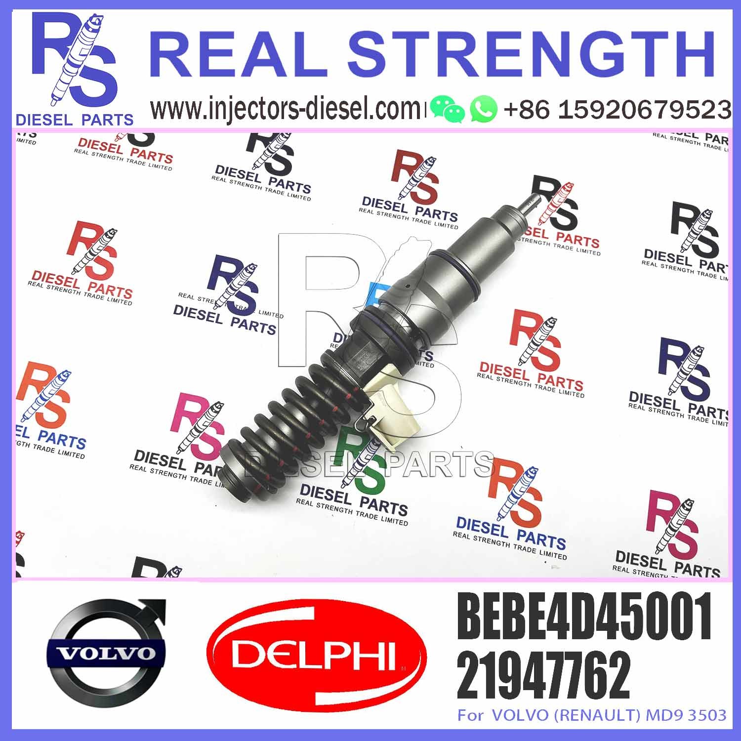 Diesel Fuel Injector 21947762 BEBE4D45001 E3.18 for V-O-L-V (RENAULT) MD9 3503