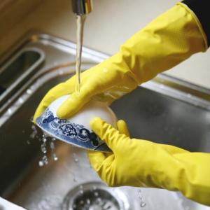 Wholesale Unlined M Size Household 60g Latex Dishwashing Gloves from china suppliers