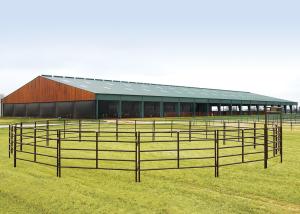 Wholesale 1.5m High Portable Galvanized 32OD Pipe Farm Fence Panels Heavy Duty from china suppliers