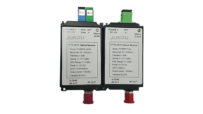 Network FTTH Optical Node Receiver With Filter Output 1550nm 12V