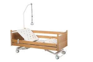 Wholesale Motorized Hill Rom Hospital Bed , Wood Base Height Adjustable Bed For Elderly from china suppliers