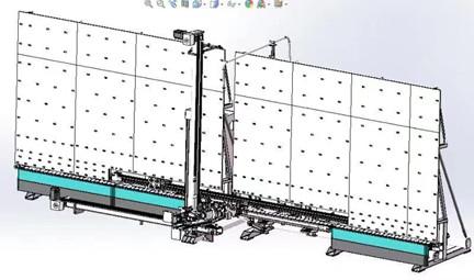 Max Glass Szie 2500*4500mm Vertical Insulating Glass Machine / Double Glass