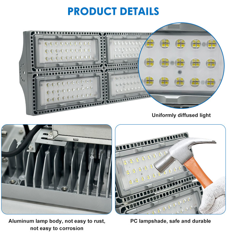 Customized IP65 Modular LED High-Brightness Waterproof Floodlight
