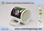 Porcelain Heat Sensitive Color Changing Mugs , Tea Magic Cup Custom