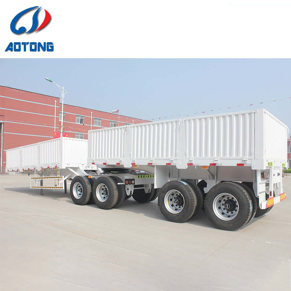 Leaf Spring Suspension 40ft/45ft Flatbed Semi Trailer for Easy Loading and Unloading