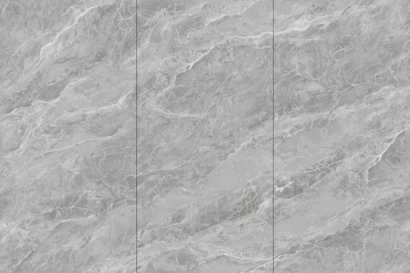 Gray Durable Tiles Marble Look Indoor Floor Porcelain Glazed Polished Tile For Restaurant 900x1800x9mm Eco-Friendly