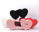 Creative Double Heart Shaped Flower Box Love Drawer Gift Packaging Box for OEM