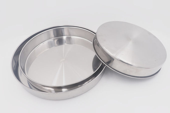 3pcs Hot sale commercial non stick steel deep dish microwave round anodized pizza pan