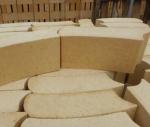 48% Min Al2O3 Curved Refractory Brick For Tubular Furnaces