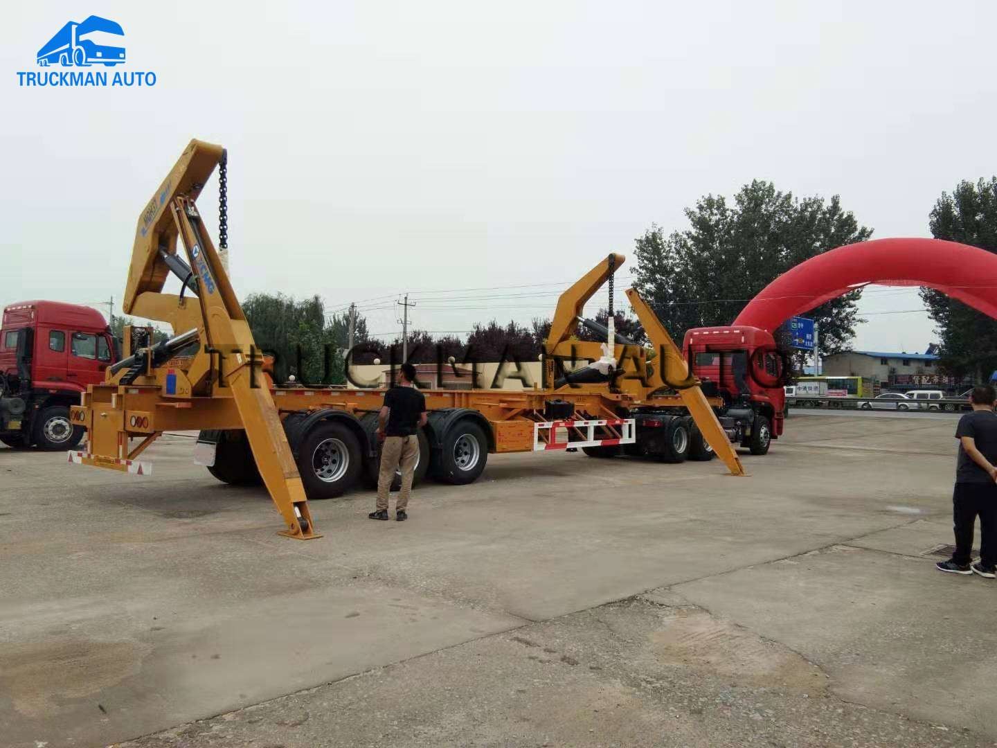 20 / 40 Feet 37 Tons Container Side Loader Trailer With self loading capacity