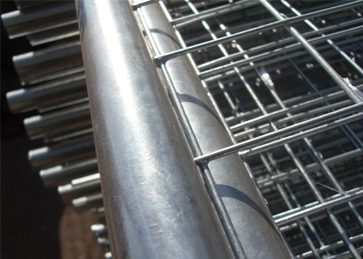 3.00mm diameter infill mesh temp fence panels 2.1mx2.4m panels size ,pre-galvanized treated AS4687 standard